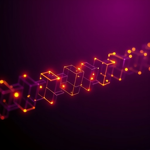 Blockchain ledger ng Bitcoin BTC na binubuo ng magkakaugnay na digital block